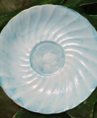Lady Blue Accessory Dishes - Alcohol Ink Tile Art - Dragonflys Wings