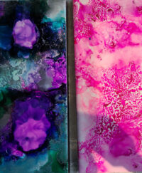 3x6 Silver Spheres & Just a Little Pink - UnFramed Tiles - Dragonflys Wings