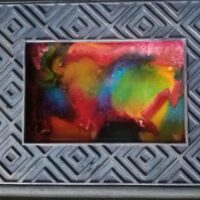Diamonds are a Girl’s Best Friend - Alcohol Ink Art Tile - Dragonflys Wings
