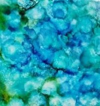 Swimmer's Glory - Alcohol Ink Art Tile - Dragonflys Wings