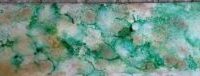 Water's Edge - Alcohol Ink Art Tile - Dragonflys Wings