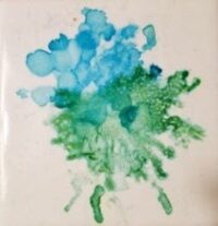 Simplicity - Alcohol Ink Art Tile - Dragonflys Wings