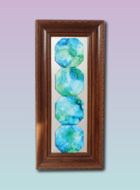 Mirrored Blue Row - Dragonfly's Wings - Delaware Artist Lynne Robinson